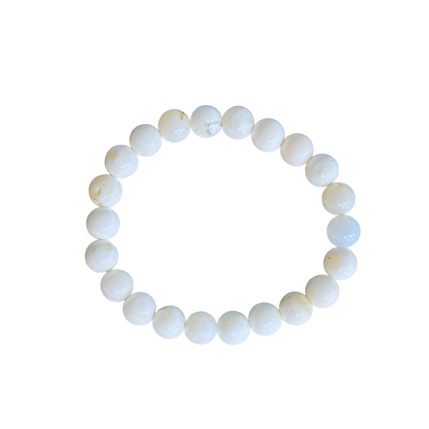 Vit Opal Armband 8mm